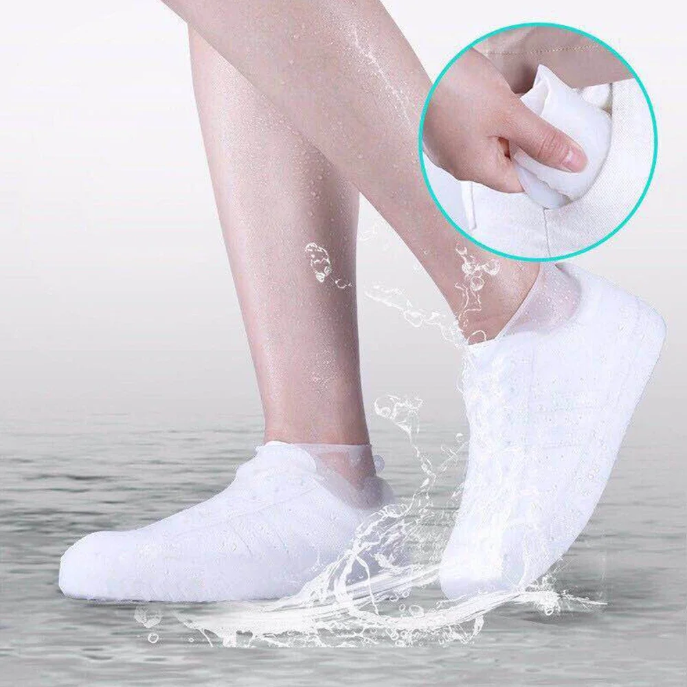 Reusable Non-slip Rain Boots Waterproof Shoes Covers Rubber Rain Boot Covers for Outdoor Use Gear Household Reusable Non-slip Rain Boots Waterproof Shoes Covers Rubber Rain Boot Covers for Outdoor Use Gear Household