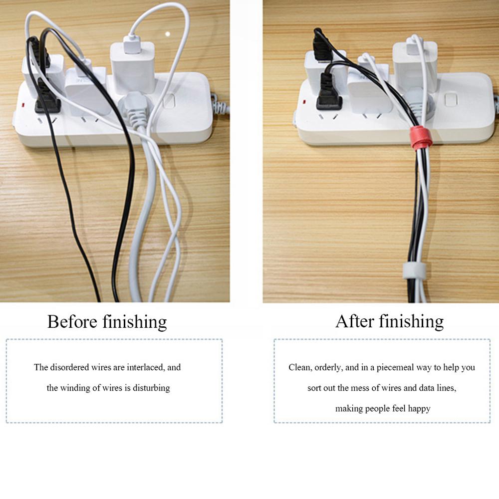 Reusable Nylon Velcro Cable Wraps (50 pcs)