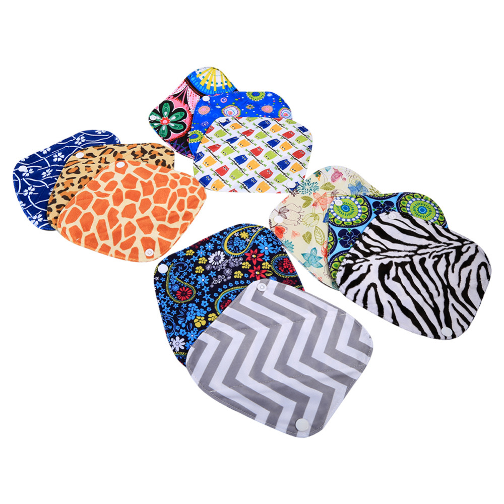 Reusable Pads Washable Cloth Menstrual Sanitary Pads