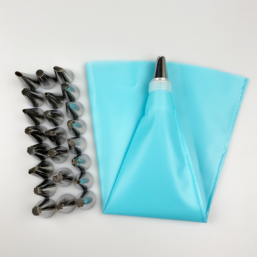 Reusable Pastry Bags with Nozzles Set Reusable Pastry Bags with Nozzles Set