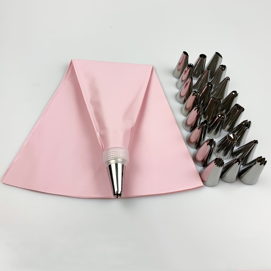 Reusable Pastry Bags with Nozzles Set Reusable Pastry Bags with Nozzles Set