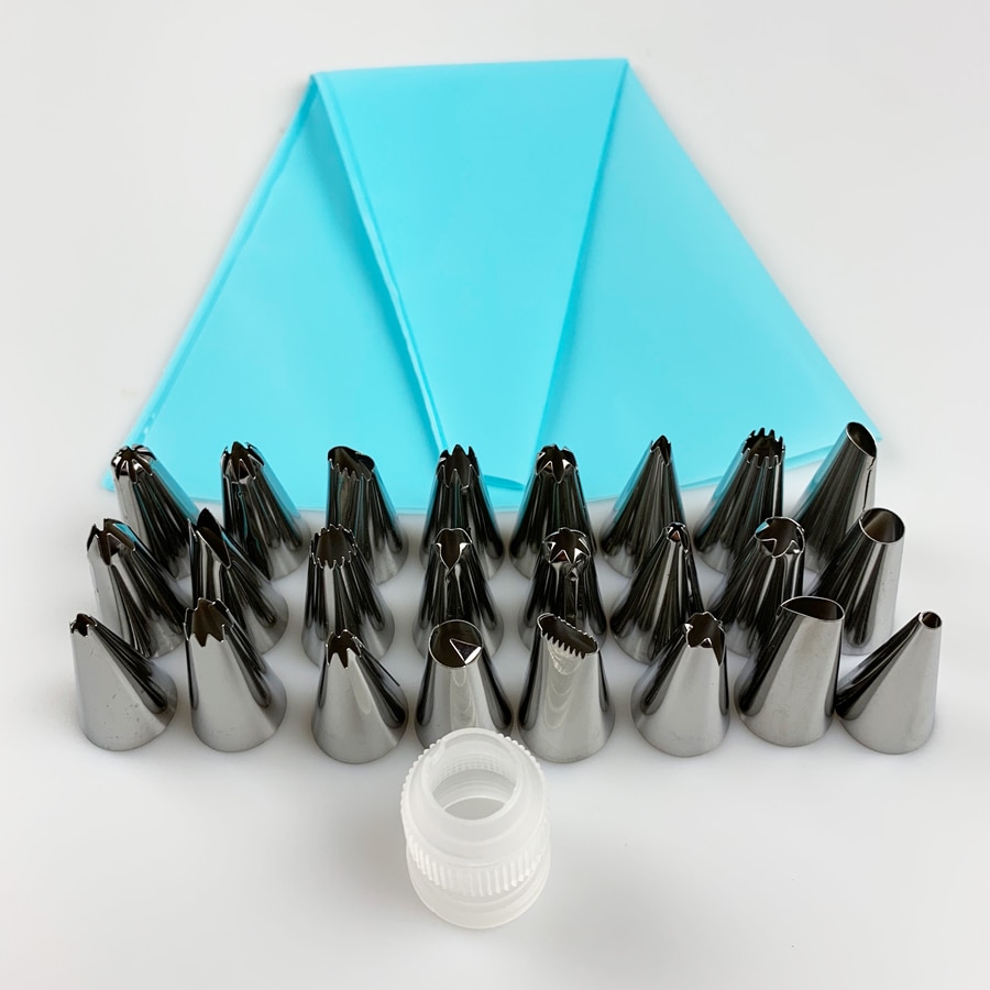 Reusable Pastry Bags with Nozzles Set Reusable Pastry Bags with Nozzles Set