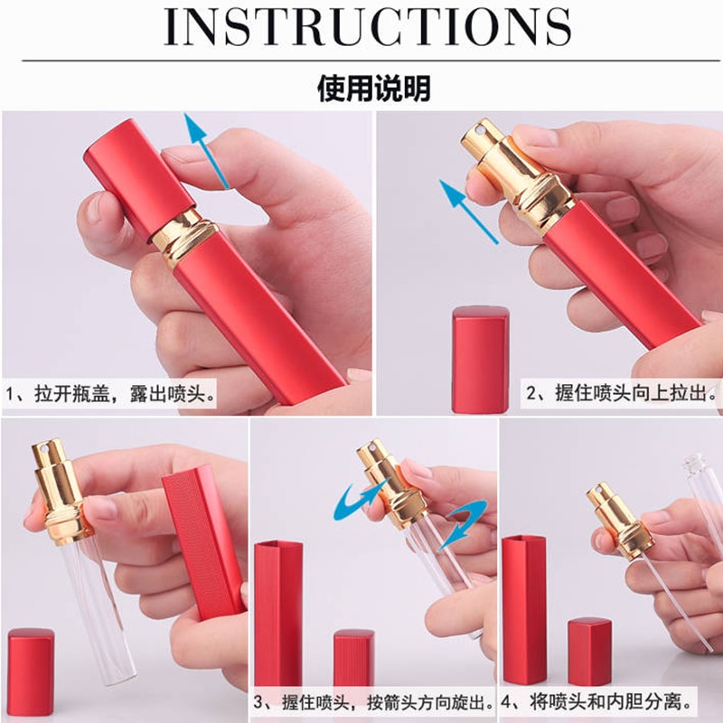 Reusable Perfume Bottle Spray Container Reusable Perfume Bottle Spray Container