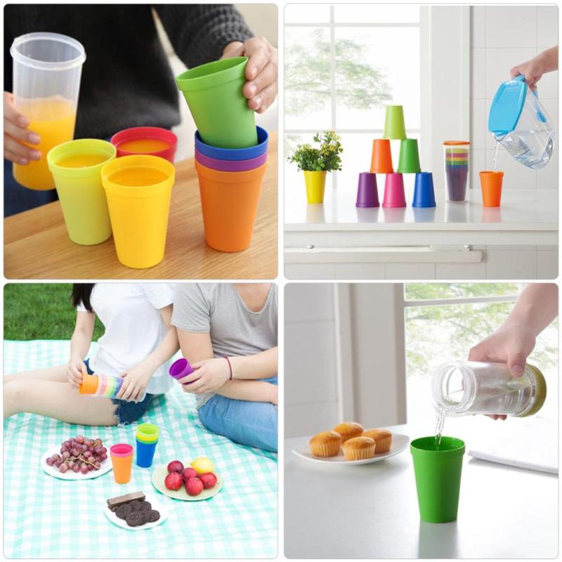 Reusable Plastic Cups 7Pcs Set Reusable Plastic Cups 7Pcs Set