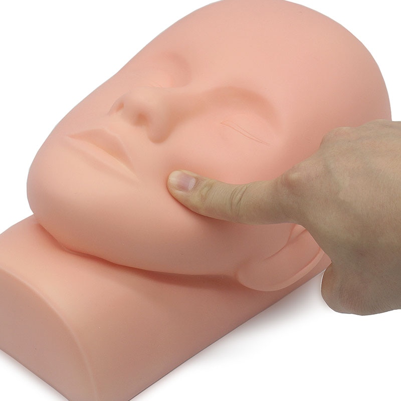 Reusable Rubber Eyelash Mannequin Head