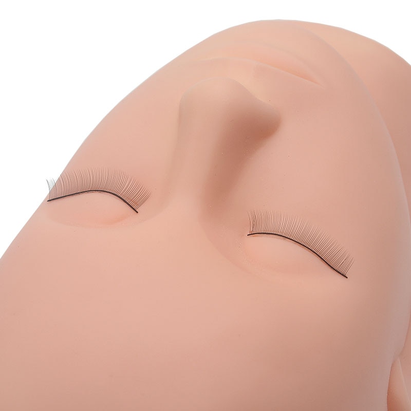 Reusable Rubber Eyelash Mannequin Head