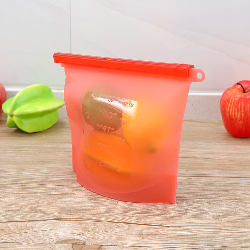 Reusable Silicone Bag Leak-proof Storage