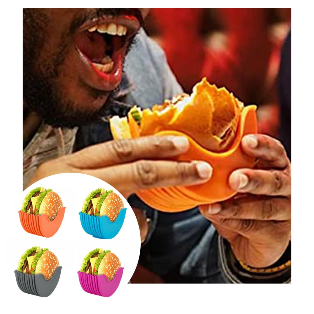 Reusable Silicone Burger Holder Reusable Silicone Burger Holder