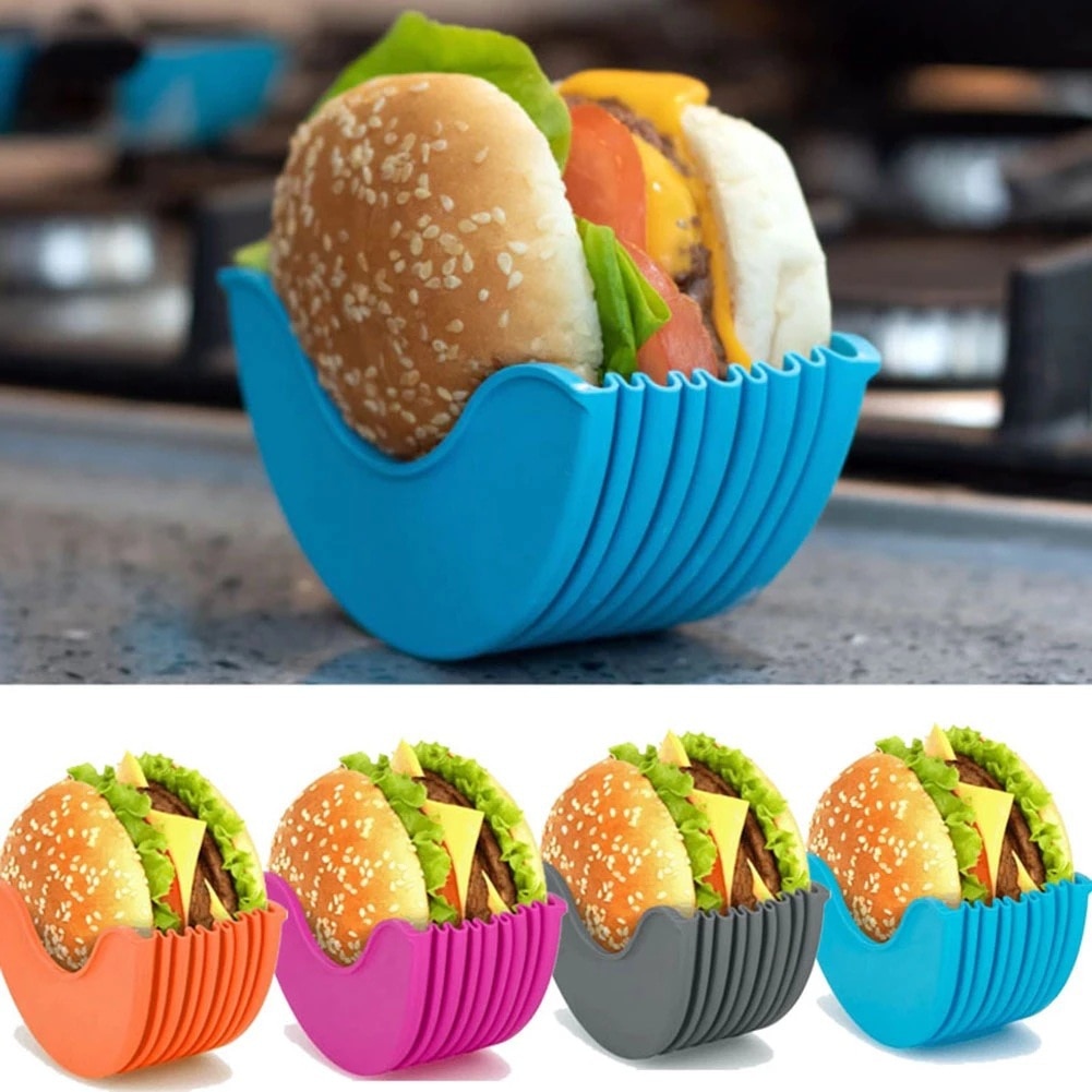 Reusable Silicone Burger Holder Reusable Silicone Burger Holder