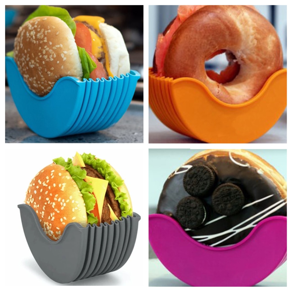 Reusable Silicone Burger Holder Reusable Silicone Burger Holder