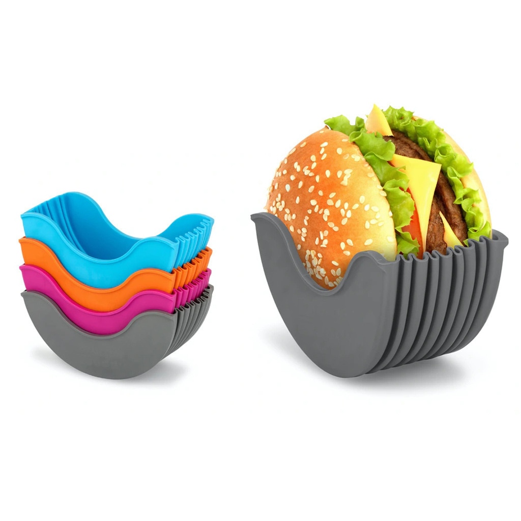 Reusable Silicone Burger Holder Reusable Silicone Burger Holder