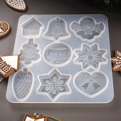 Reusable Silicone Christmas Resin Mold