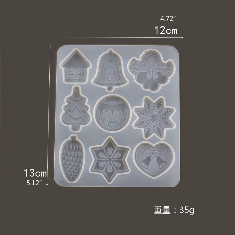 Reusable Silicone Christmas Resin Mold Reusable Silicone Christmas Resin Mold