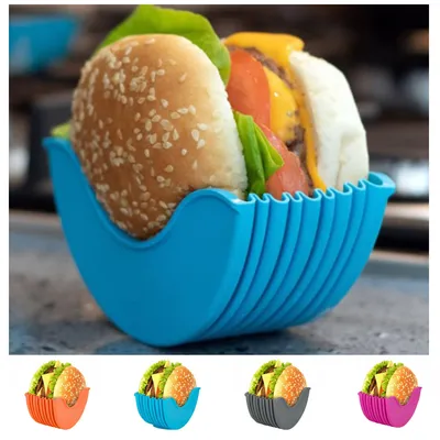 Reusable Silicone Hamburger Holder