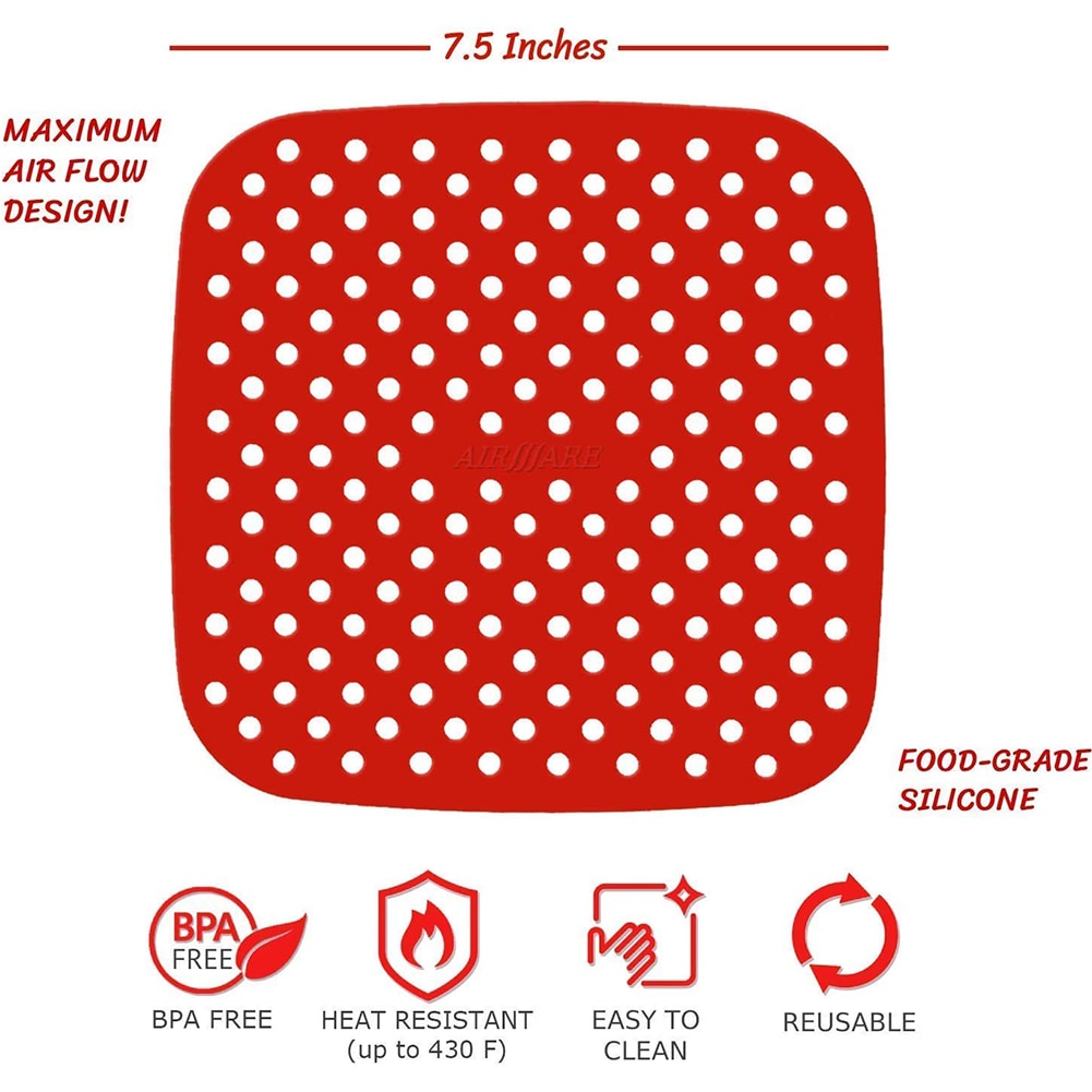 Reusable Silicone Mat for Air Fryer Reusable Silicone Mat for Air Fryer