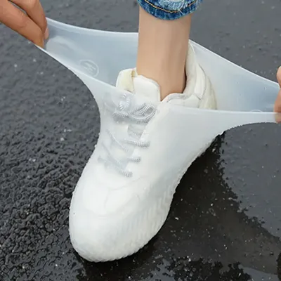 Reusable Silicone Shoe Covers Waterproof Rain Outdoor Rain Boot Overshoes Walking Shoes Accessories Reusable Shoe Cover