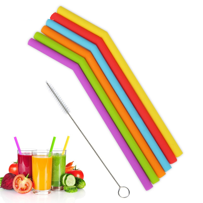 Reusable Silicone Straw Party Supplies (6 pcs) Reusable Silicone Straw Party Supplies (6 pcs)