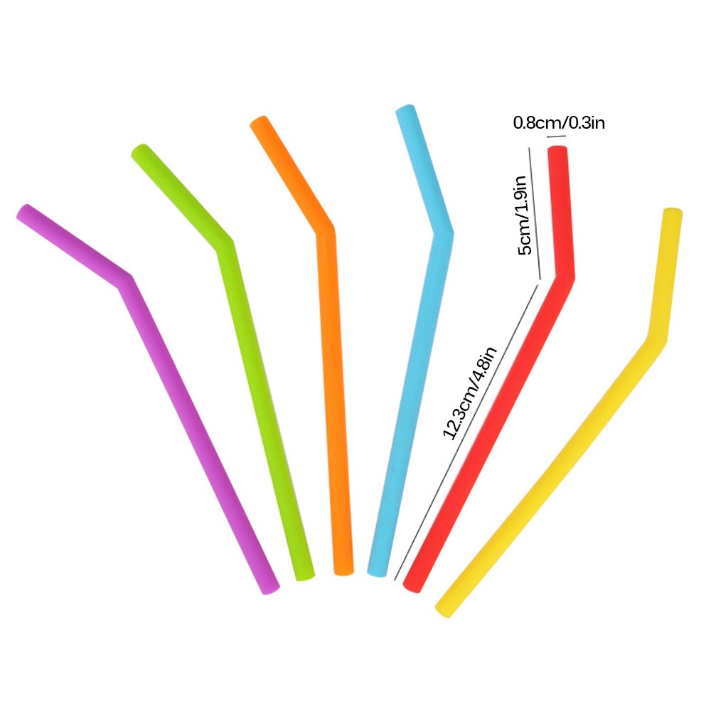 Reusable Silicone Straw Party Supplies (6 pcs) Reusable Silicone Straw Party Supplies (6 pcs)