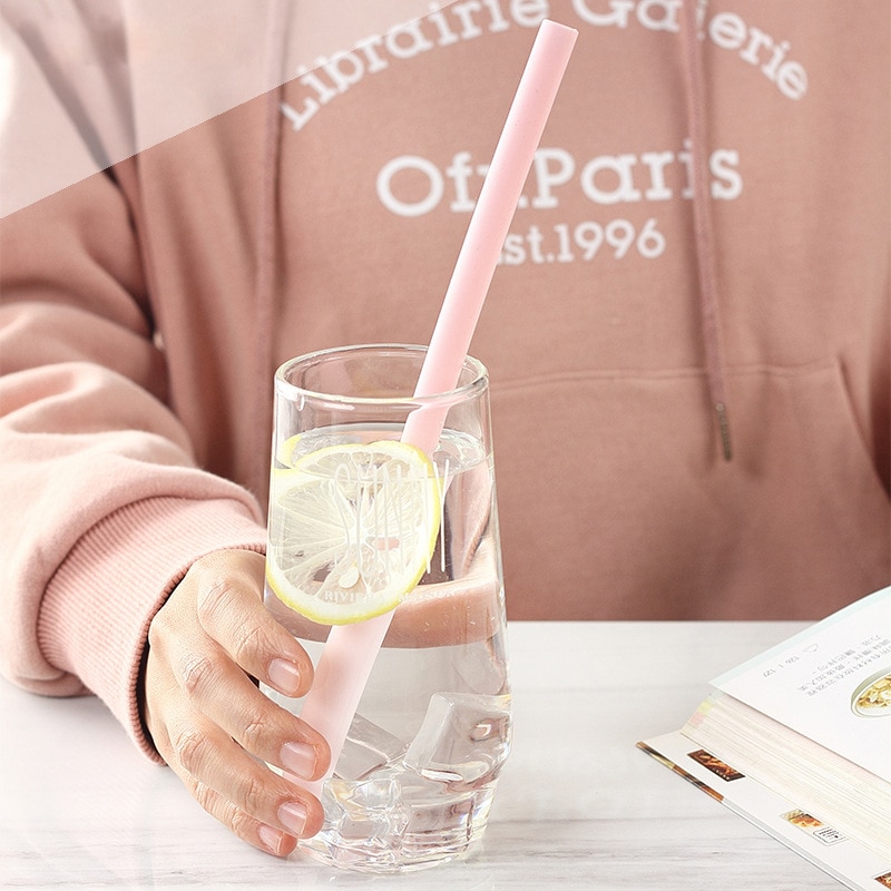 Reusable Silicone Straws Set (5 Pcs) Reusable Silicone Straws Set (5 Pcs)