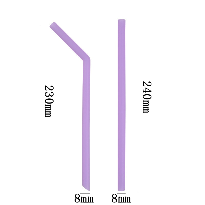Reusable Silicone Straws Set (5 Pcs) Reusable Silicone Straws Set (5 Pcs)