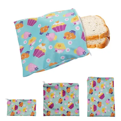 Reusable Snack Bags Sandwich Pouch (3 pcs)