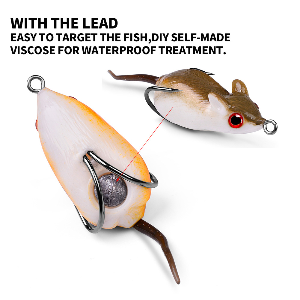 Reusable Soft Rat Fishing Lure Reusable Soft Rat Fishing Lure