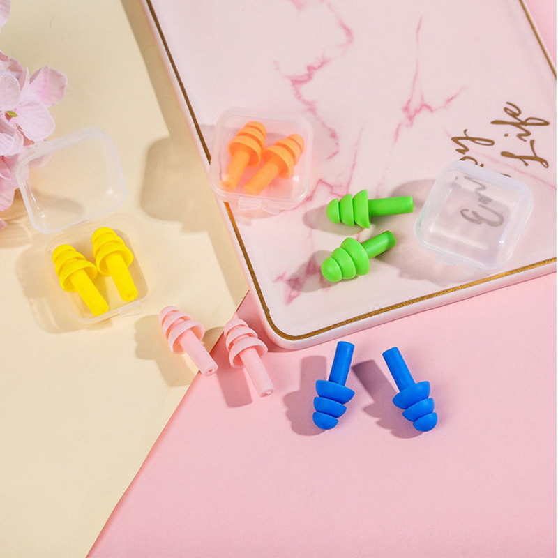 Reusable Soft Silicone Ear Plugs with Box Reusable Soft Silicone Ear Plugs with Box