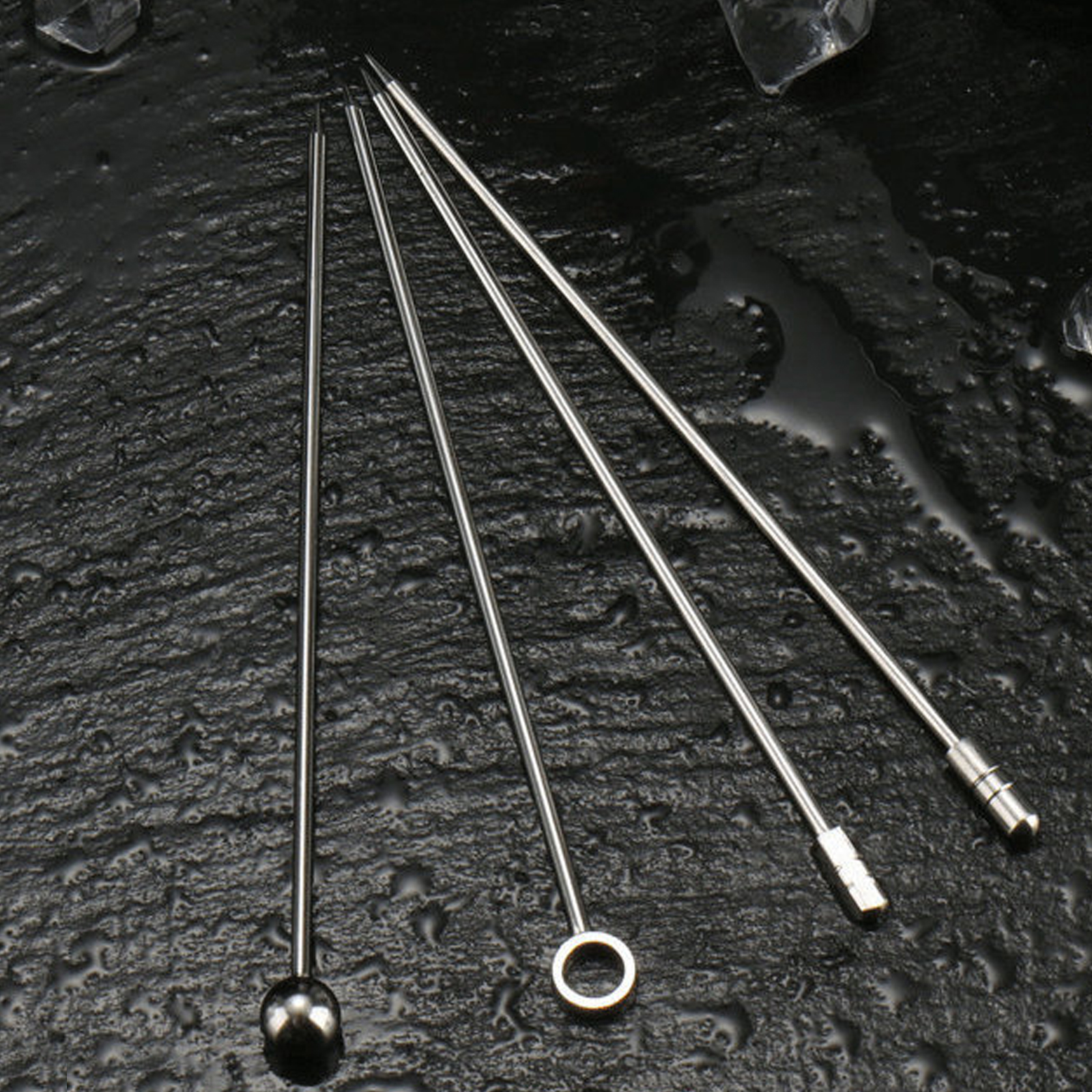 Reusable Stainless Steel Cocktail Picks (10pcs)