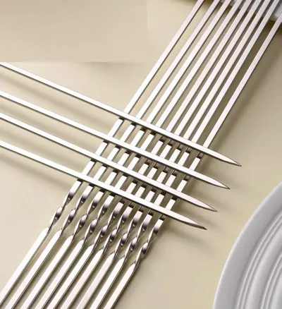 Reusable Stainless Steel Skewers (10 pcs) Reusable Stainless Steel Skewers (10 pcs)