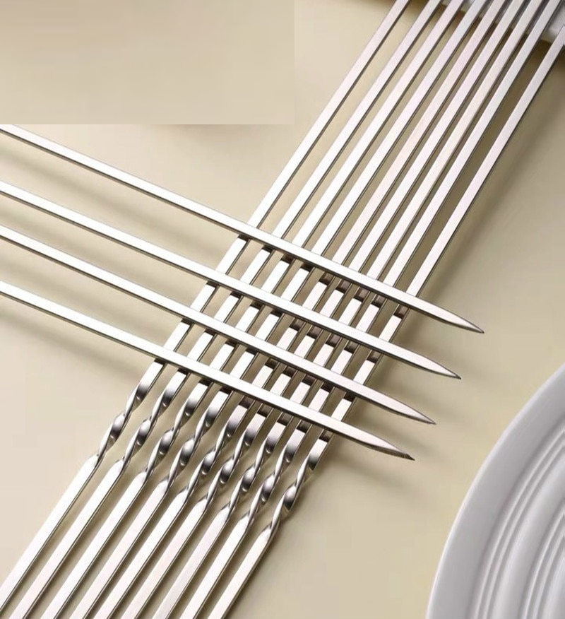 Reusable Stainless Steel Skewers (10 pcs) Reusable Stainless Steel Skewers (10 pcs)