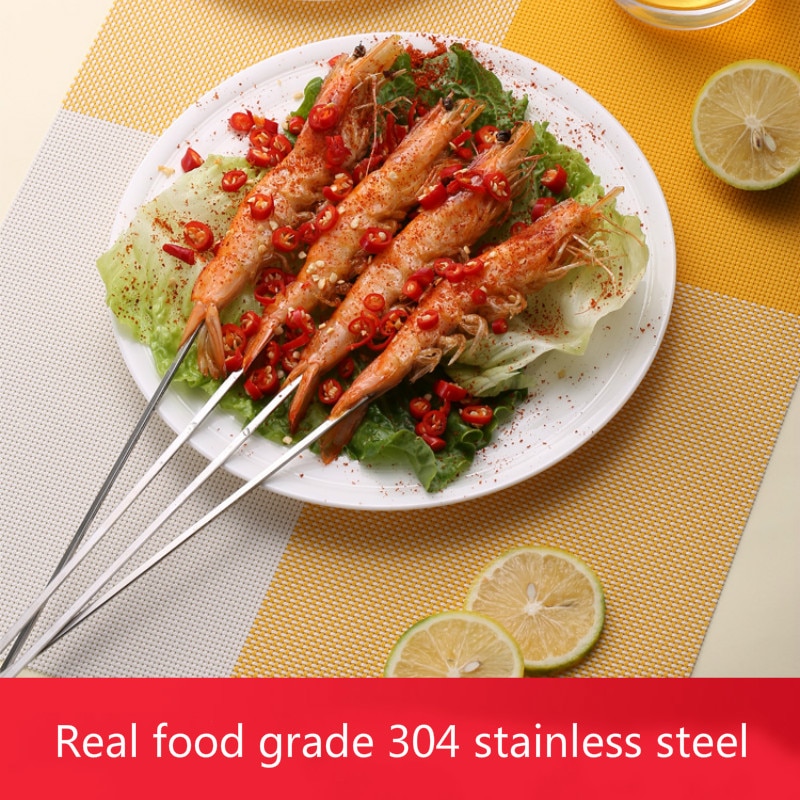 Reusable Stainless Steel Skewers (10 pcs) Reusable Stainless Steel Skewers (10 pcs)