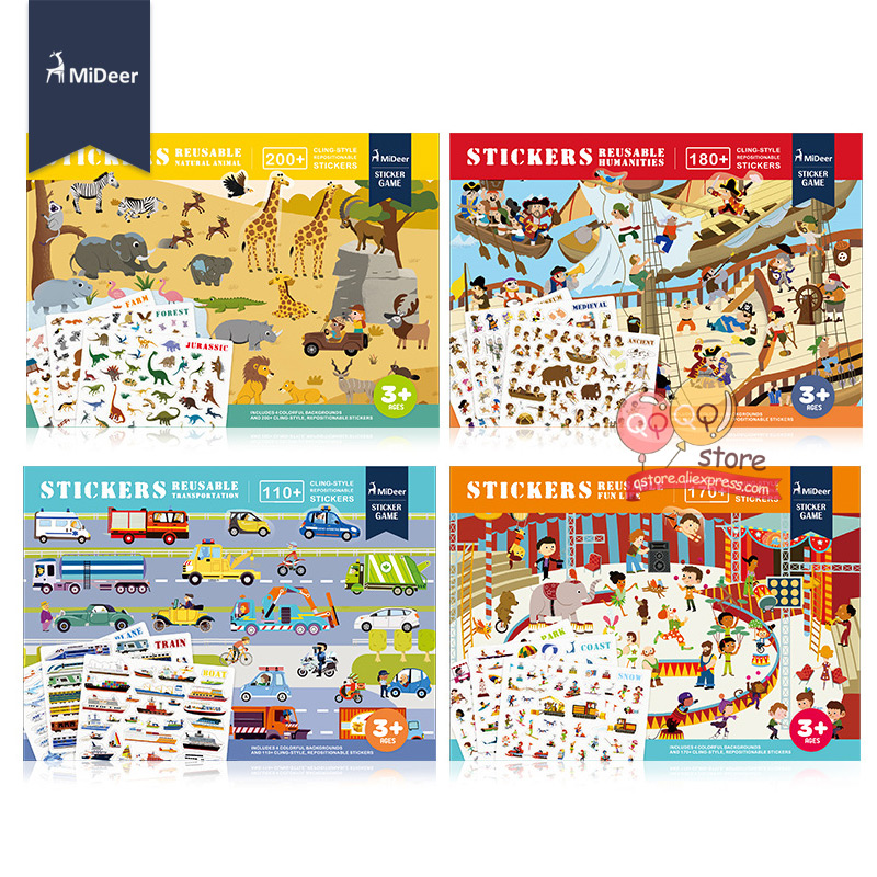 Reusable Sticker Book Kids Toys Reusable Sticker Book Kids Toys