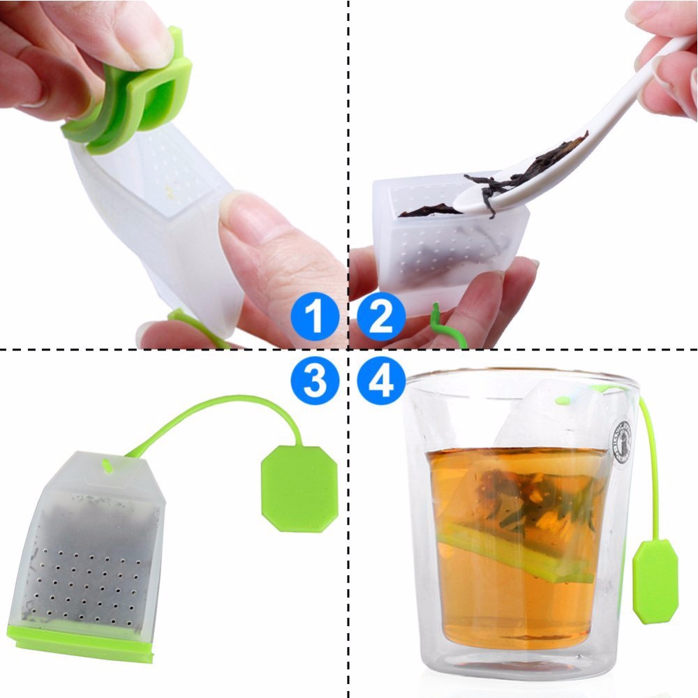 Reusable Tea Bag Silicone Infuser Filter Reusable Tea Bag Silicone Infuser Filter