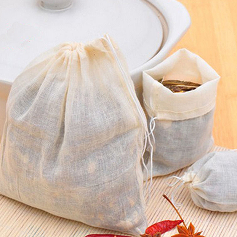 Reusable Tea Bags Mesh Fabric (10 pcs) Reusable Tea Bags Mesh Fabric (10 pcs)