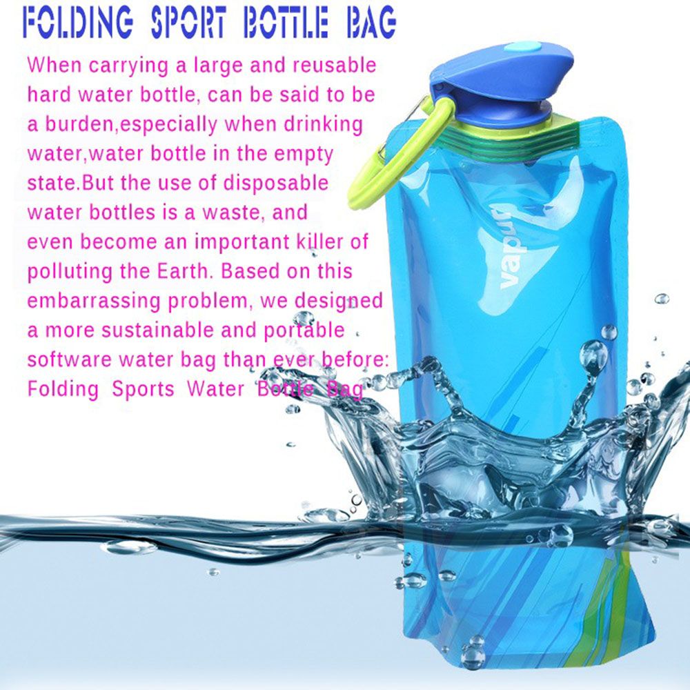 Reusable Water Bottles Foldable Plastic Bottle