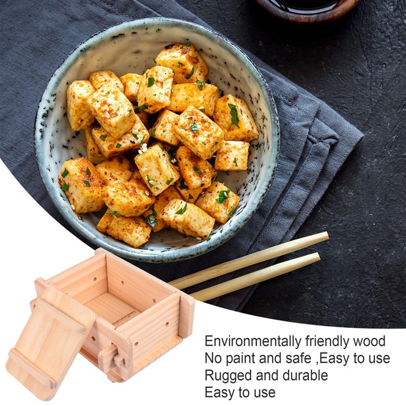Reusable Wooden Tofu Press Mold Reusable Wooden Tofu Press Mold