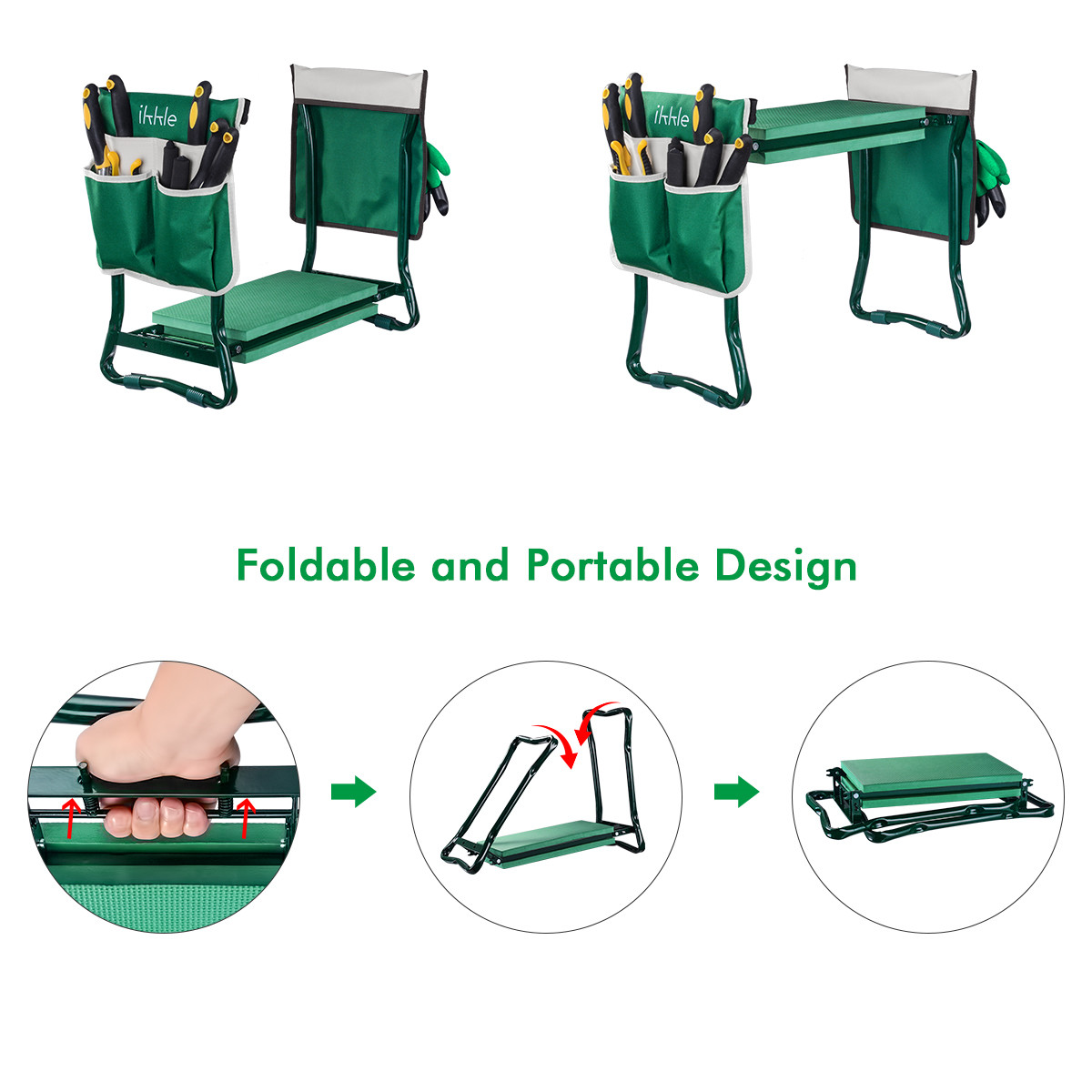 Reversible Garden Kneeler Seat