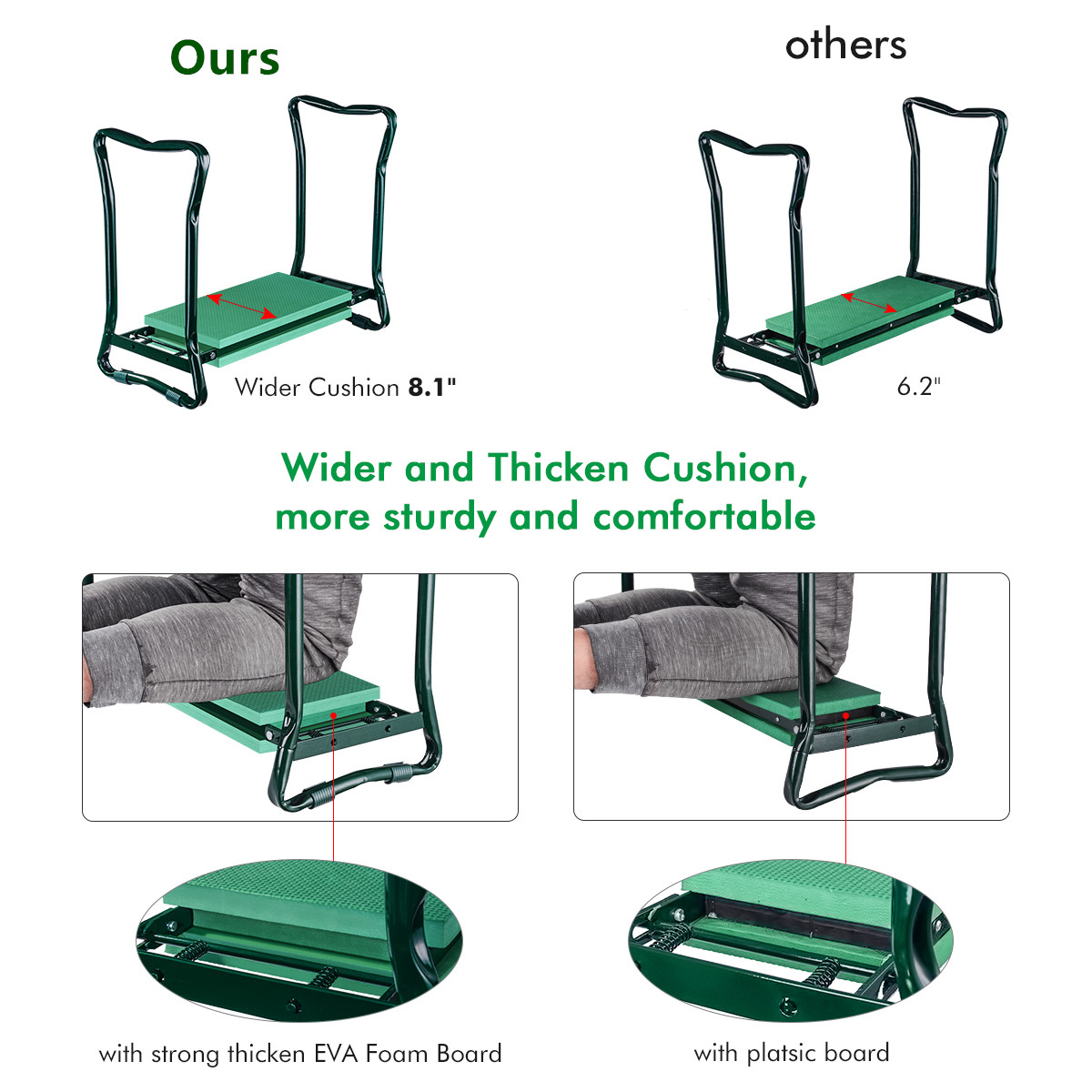 Reversible Garden Kneeler Seat