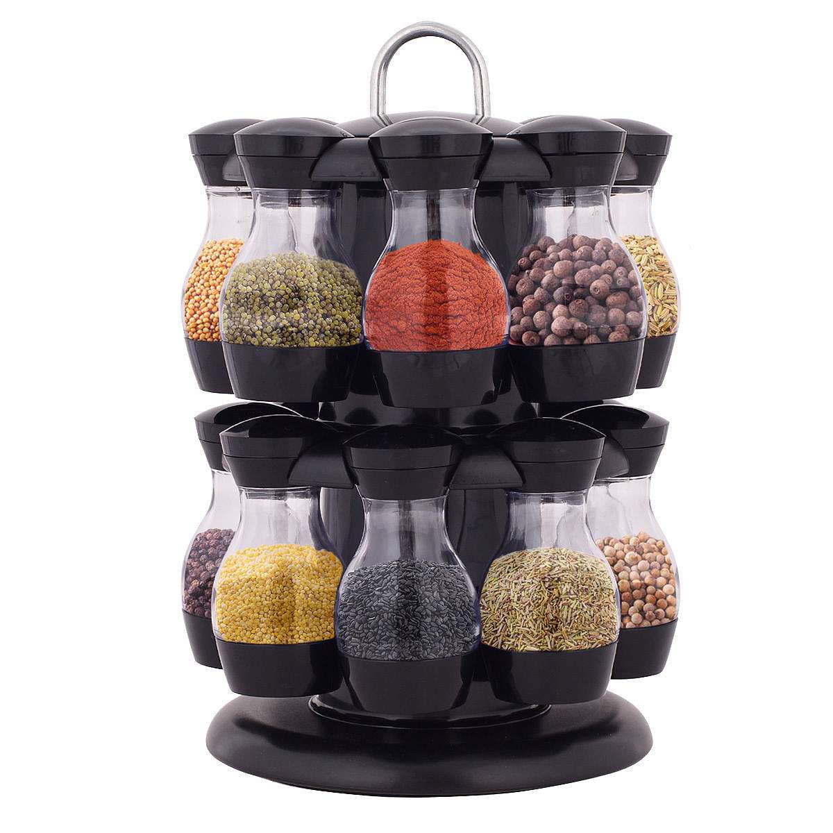 Revolving Spice Rack Condiments Organizer Revolving Spice Rack Condiments Organizer