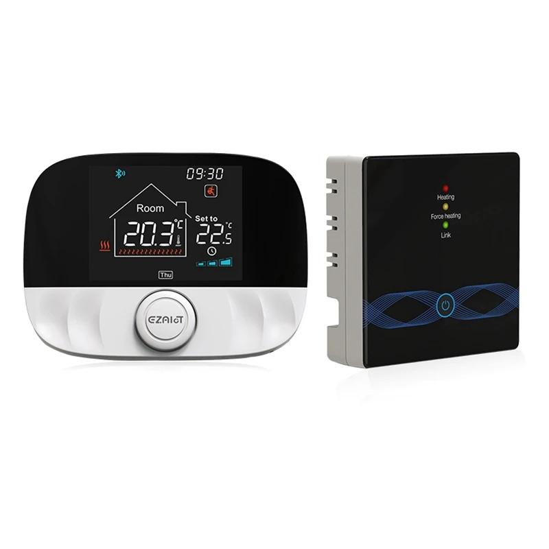 RF Wireless Thermostat Smart WiFi Floor Heating For Gas Boiler Battery Powered Tuya Temperature Controller Receiver