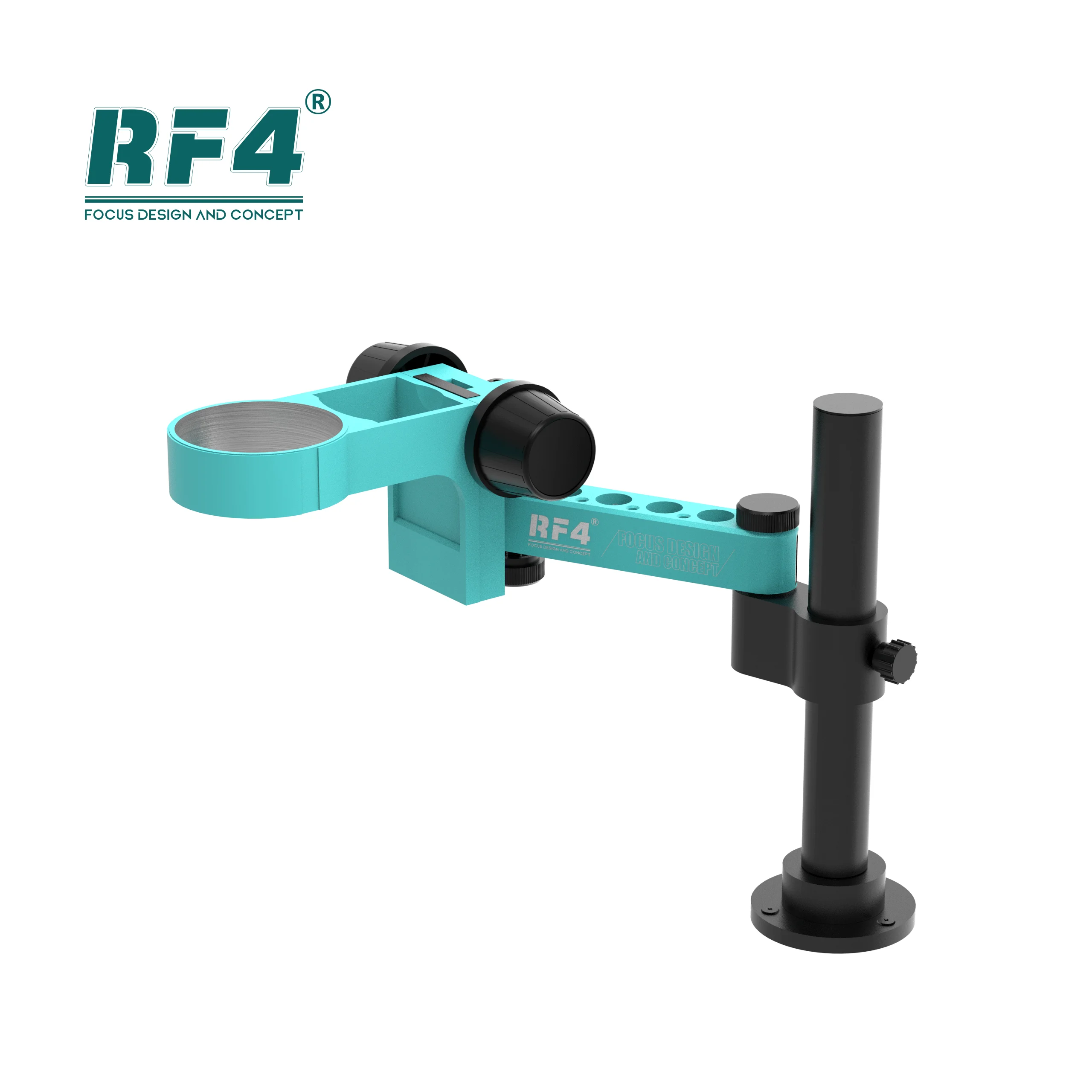 RF4 6 Speed Precise Locking Magnification Zoom ，360 ° Rotation Adjustable Swing Arm Universal Stereo Microscope