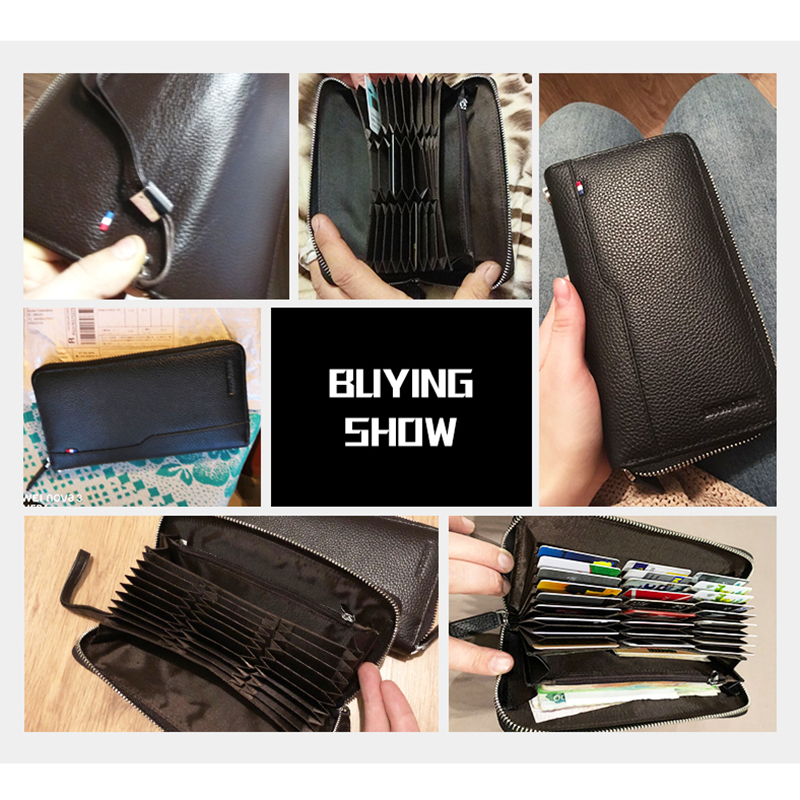 RFID Blocking Wallet Men's Long Purse RFID Blocking Wallet Men's Long Purse