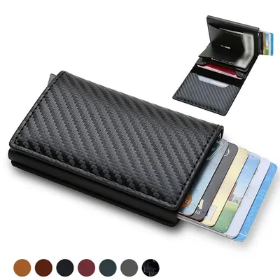 RFID Card Holder Wallet Slim Aluminum Men Wallet ID Credit Card Holder Bank Card