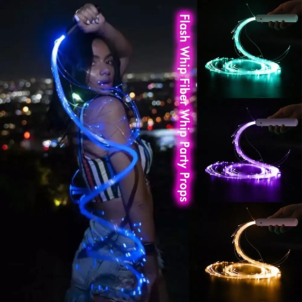 RGB 360° LED Fiber Optic WhipSwivel Super Bright Optical Hand Rope Light-up Pixel Whip Flow Toy Dance Party Lighting RGB 360° LED Fiber Optic WhipSwivel Super Bright Optical Hand Rope Light-up Pixel Whip Flow Toy Dance Party Lighting