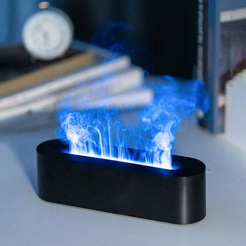 RGB Flame Aroma Diffuser Humidifier USB Desktop Simulation Light Aromatherapy Purifier Air for Bedroom With 7 Colors RGB Flame Aroma Diffuser Humidifier USB Desktop Simulation Light Aromatherapy Purifier Air for Bedroom With 7 Colors