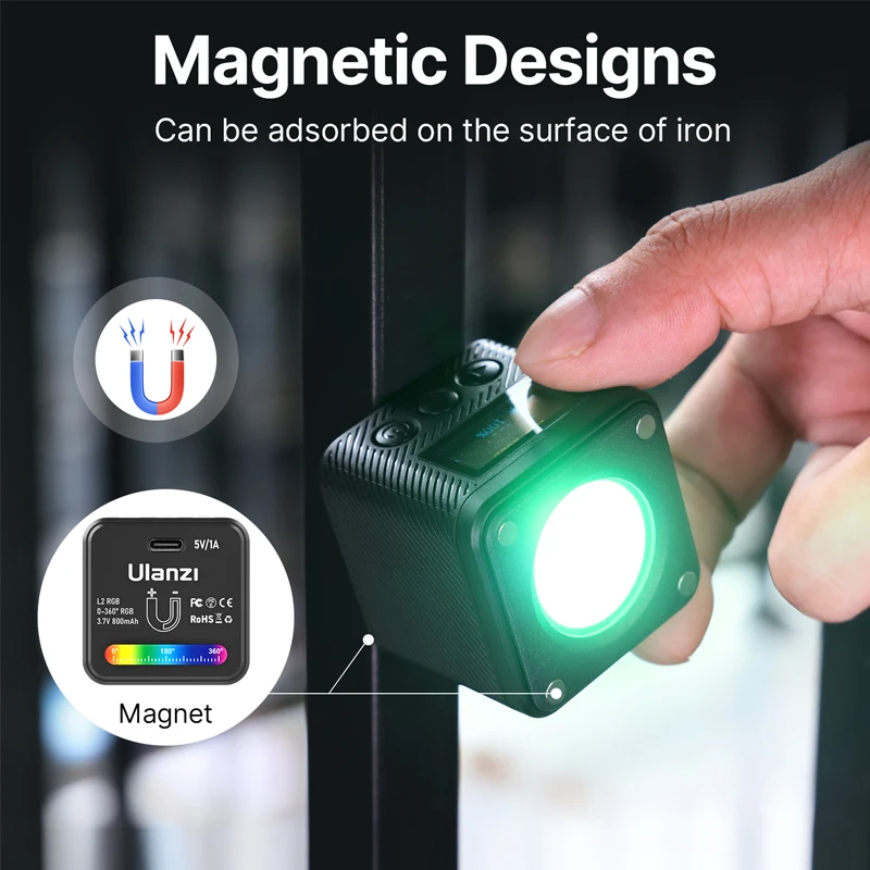 RGB Mini COB Video Camera Light Dimmable 360° Full Color Light with Diffuser Honeycomb Photography for DSLR Camera RGB Mini COB Video Camera Light Dimmable 360° Full Color Light with Diffuser Honeycomb Photography for DSLR Camera