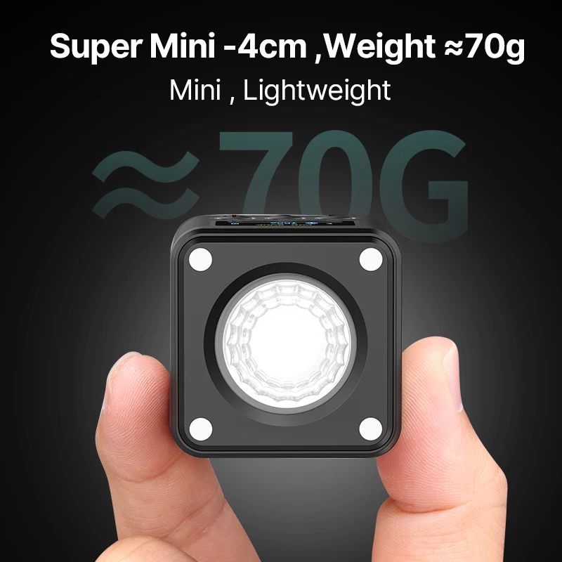 RGB Mini COB Video Camera Light Dimmable 360° Full Color Light with Diffuser Honeycomb Photography for DSLR Camera RGB Mini COB Video Camera Light Dimmable 360° Full Color Light with Diffuser Honeycomb Photography for DSLR Camera