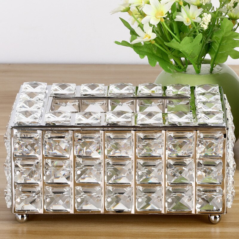 Rhinestone Crystal Tissue Box