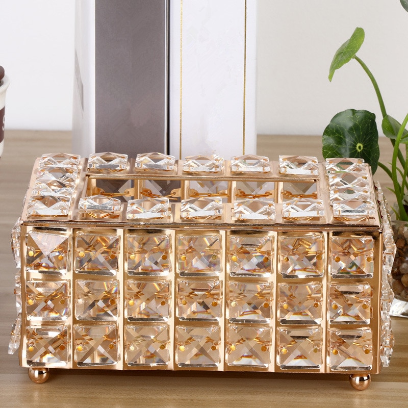 Rhinestone Crystal Tissue Box