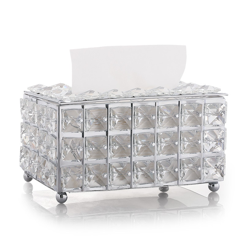 Rhinestone Crystal Tissue Box